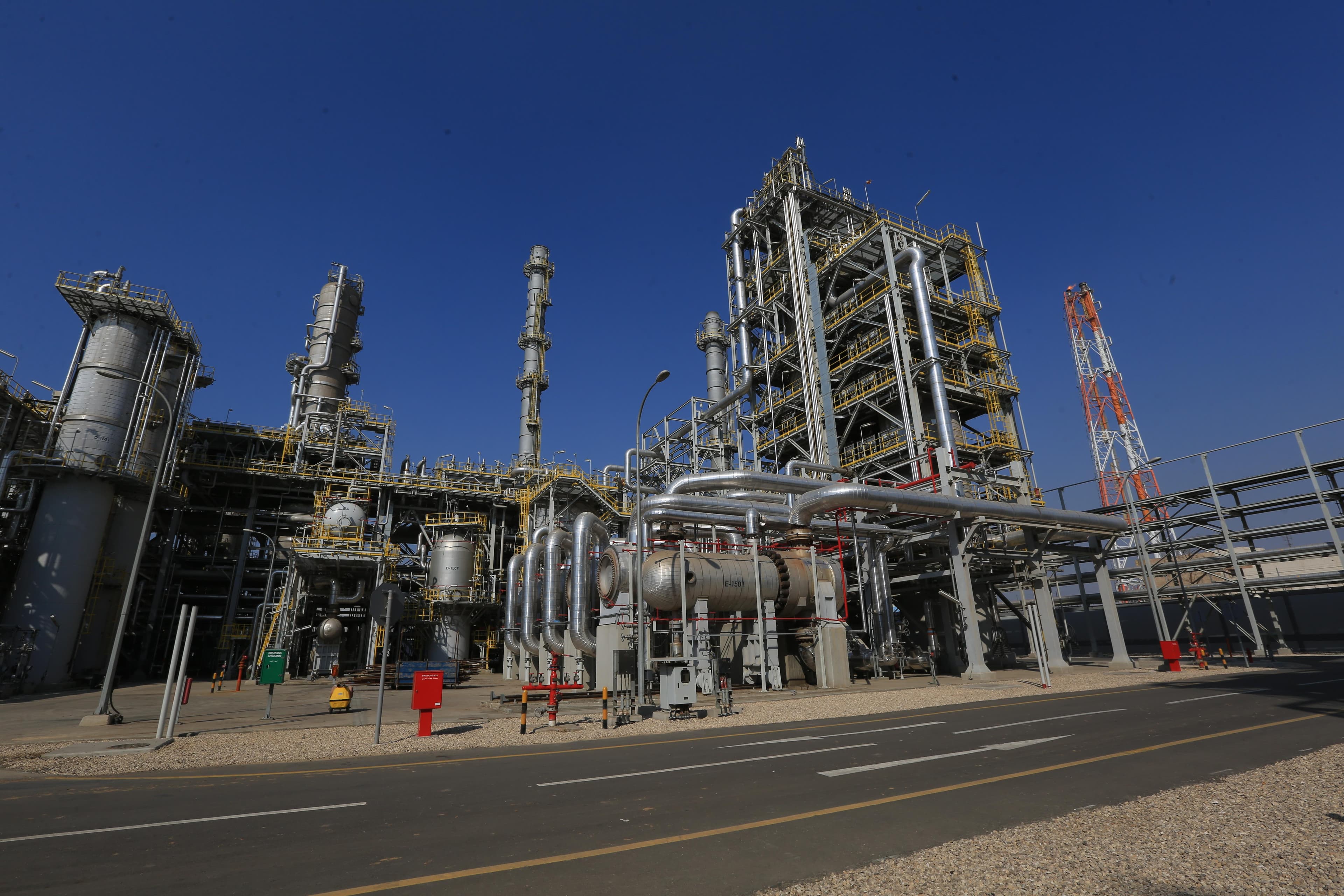 Aerial industrial view